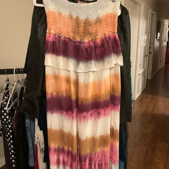 Sea Of Pearls Tie Dye Pants W/ built in shorty shorts M - Picture 9 of 9